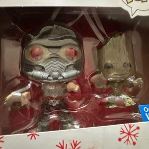 Hallmark Guardians of the Galaxy Ornament Set - Red and Silver